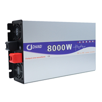 Nouvel onduleur à onde sinusoïdale pure 2026 8000W avec écran LCD, double prise, onduleur solaire DC12V/24V/48V/60V/72V vers AC110V/220V pour maison et camping-car