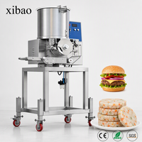 Edelstahl Hamburger-Pattie-Formmaschine Automatische Kommerzielle Burgermaschine für die Fleischverarbeitungsindustrie