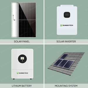 Système solaire complet 5KW 8KW 10KW Kit solaire complet hors réseau Système de panneaux solaires pour <span class=keywords><strong>la</strong></span> <span class=keywords><strong>maison</strong></span> Système <span class=keywords><strong>d</strong></span>'énergie solaire - Product Image 3