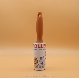 Paket kustom stik portabel bulu hewan peliharaan karpet penghilang debu kertas lengket kartun serat Roller - Product Image 5