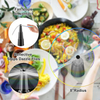 Ventilateur de table pliable pour l'extérieur, répulsif d'insectes, piège à mouches, ventilateur anti-moustiques pour table de cuisine, petit ventilateur anti-insectes