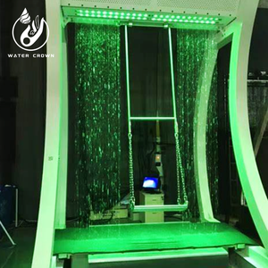 <span class=keywords><strong>Fontaine</strong></span> interactive à rideau d'eau pour enfants, équipement de jeu extérieur, expérience sans mouillé, éclairage LED, acier inoxydable - Product Image 4