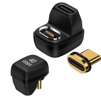 Adaptateur d'alimentation USB-C haute vitesse à angle droit 40G, 180 degrés, 100W, charge rapide, extension d'affichage 8K pour ordinateur portable et téléphone portable