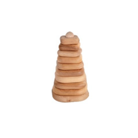 Holz-Stapelturm Montessori-Spielzeug Stapelbare Pyramide Kinderspielzeug Geburtstagsgeschenk