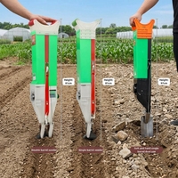 Semoir manuel portable de précision pour maïs, machine à semer manuelle à tube simple ou double pour petites exploitations agricoles