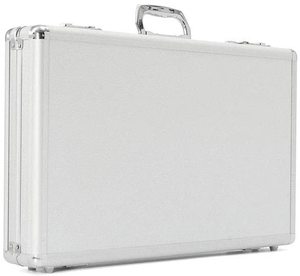 Kit d'optométrie avec 266 lentilles d'essai optiques, monture d'essai à bord métallique et étui en aluminium, personnalisable OEM/ODM - uniquement l'étui - Product Image 1