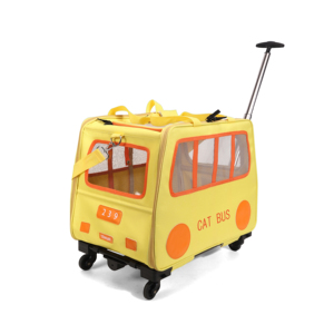 Cat Bus <b>Pet</b> Trolley <b>Carrier</b> Breathable Rolling Travel Bag for Cats Small Dogs <b>pet</b> <b>carrier</b> - Product Image 3