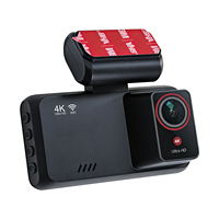 WIFI Dual Lens Mini IPS Screen Hidden Dashcam 4K Depan/Belakang GPS WDR HDR Perekam Video Mobil DVR Garansi 1 Tahun 512G