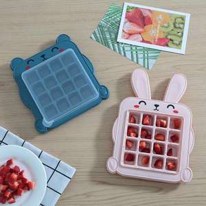 Stampo per Cubetti di <span class=keywords><strong>Ghiaccio</strong></span> in Plastica a Forma di Cartone Animato, Creatore di <span class=keywords><strong>Ghiaccio</strong></span> per Famiglia, Cucina e Bar, Forma Quadrata, Congelamento Rapido - Product Image 5