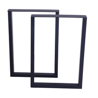 Bricolage moderne pieds de table carrés en métal style campagnard pour salle à manger bureau cuisine hôtel atelier extérieur meubles de bureau d'ordinateur