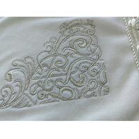 Housse de Challah en Velours Américain Juif Brodé Argenté pour Cadeau, Shabbat et Yom Tov – Housse de Challah Personnalisée en Gros