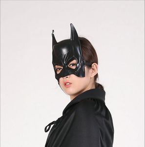 Máscara de Murciélago de Plástico para Fiesta de Disfraces de Halloween, Media <span class=keywords><strong>Cara</strong></span>, Negra - Product Image 4