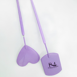Stainless Steel Eyelash Extension Checking <b>Mirror</b> Customized Heart Shape And <b>Square</b> Lash <b>Mirrors</b> Purple Powder Color - Product Image 5