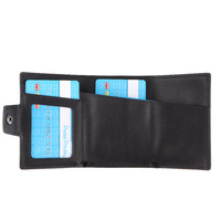 Dompet Koin Resleting Khusus Pria, Dompet Bisnis Anti RFID, Tempat Kartu Pop Up dari Kulit PU dengan Kantong Uang