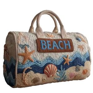 Sac de voyage matelassé créatif personnalisé, motif bus rétro, fleurs 3D, sac de week-end, sac de sport grande capacité pour femme, <span class=keywords><strong>bagage</strong></span> d'extérieur - Product Image 2