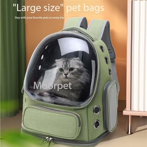 <span class=keywords><strong>Sac</strong></span> à dos portable léger pour animaux de compagnie Porte-<span class=keywords><strong>sac</strong></span> en tissu de style classique avec boucle de sangle de sécurité à glissière pour <span class=keywords><strong>sac</strong></span> de chat de voyage en plein air - Product Image 4