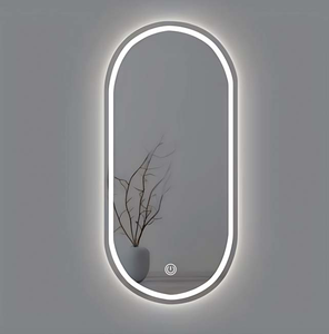 Oval <b>LED</b> Bathroom <b>Mirror</b> <b>Wall</b> Mounted Vanity <b>Mirror</b> Backlit Dressing <b>Mirror</b> for Bathroom Washroom - Product Image 1