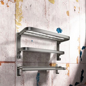 Set di Accessori da Bagno in Metallo a 6 Pezzi dal Design Moderno, Montaggio a Parete, Portasciugamani per Casa e Hotel - Product Image 4