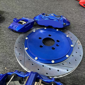 Étrier de frein à six pistons bleu marine HSL et disque de frein à perforations marquées avec disque adaptateur pour Citroën C4L C5 <span class=keywords><strong>C3</strong></span> Picasso C5 X - Product Image 5