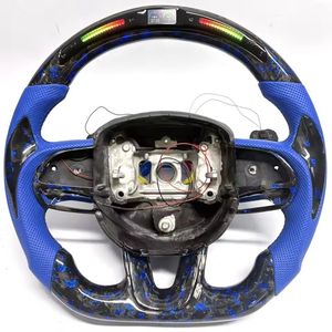 Volant personnalisé en fibre de carbone forgée LED violet pour <span class=keywords><strong>Dodge</strong></span> Charger Durango <span class=keywords><strong>Srt</strong></span> Hellcat Grand Cherokee - Product Image 6