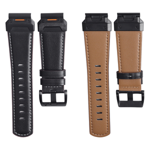 Bracelet <span class=keywords><strong>de</strong></span> <span class=keywords><strong>montre</strong></span> en cuir véritable <span class=keywords><strong>de</strong></span> qualité supérieure pour Garmin Fenix 7X 6X 5X Pro, bracelet <span class=keywords><strong>de</strong></span> remplacement vintage <span class=keywords><strong>QuickFit</strong></span>, bracelet sport robuste - Product Image 5