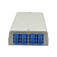 Boîtier de terminaison fibre optique 12 cœurs SC UPC en plastique ABS pour montage mural ou sur bureau FTTH