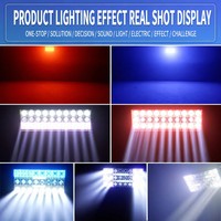 Projecteur LED matriciel étanche IP65 RGBW programmable DMX à activation sonore pour rideau laser de discothèque, fête et scène
