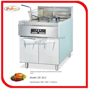 Jie Guan-Freidora eléctrica de un solo cilindro con tamiz doble para pollo frito <span class=keywords><strong>Kentucky</strong></span> en la cocina occidental - Product Image 5