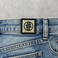 Écussons en TPU personnalisés avec logo 3D en relief, étiquettes écologiques pour vêtements en jean, accessoires de vêtement thermocollants, vente en gros OEM
