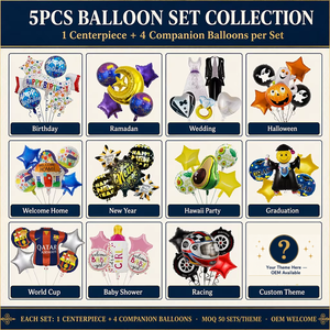 Set de 7 Globos de Número con Diseño de Fresa y Puntos, con Empaque de Cartulina, para Decoración de Fiestas Infantiles - Product Image 4