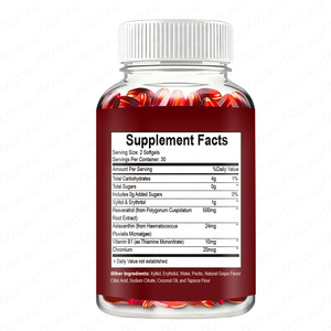 Private OME Astaxanthine Softgels met Ashwagandha & Druivenpitolie-extract ter ondersteuning van de ogen & gewrichten, hart & hersenen. - Product Image 2