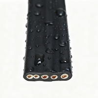 2,5mm 4mm 6mm 3-Adrig 4-Adrig Kupfer Flexibles Gummi-Mantelkabel IP54 Wasserdichtes Flachkabel für Tauchpumpen 4x10mm 4x16mm Mobil