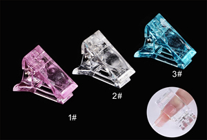 Clip de fixation pour gel polygel et gel d'extension d'ongles transparent, outil de fixation double forme - Product Image 6