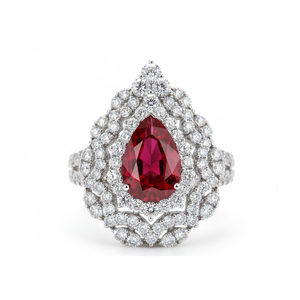 Anillo de diamantes de corte brillante con piedra preciosa en forma de pera, de oro macizo S925/10K/14K/18K, cultivada en laboratorio, calidad VVS-VS, joyería de moda. - Product Image 6