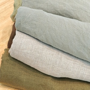 En stock – Tissu en lin pur 100 % naturel, teint uni, écologique, style français, pour costumes et vêtements - Product Image 3