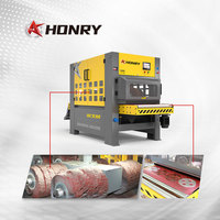 Machine de débavurage automatique de métaux Honry QC930, contrôle PLC, AC 380V/50Hz, puissance 7,5 kW, pour le traitement des alliages d'acier inoxydable