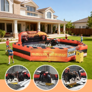 Simulador de Toro Mecánico Inflable para Adultos, Uso Comercial, Capacidad Superior a 200 kg, Fácil Instalación, en Venta - Product Image 4