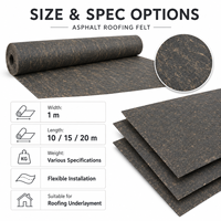 Professionelles Schwerlast-Dachpappe aus Organischem Asphalt, 15lb 30lb 60lb, für Wohnhäuser und Holzterrassen