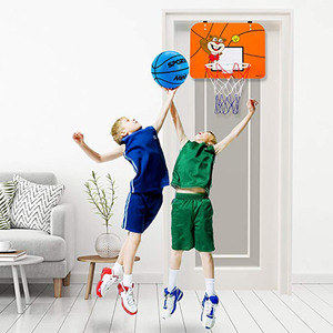 Aro de Baloncesto Plegable de Plástico para Niños, 41x31cm, con Red y Sistema de Suspensión, para Montar en la Pared - Product Image 2