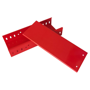 Bandeja para Cables de Acero con Recubrimiento en Polvo Rojo, Resistente a la Corrosión, para Rutas de Cables Industriales, Soporte para Cables - Product Image 1