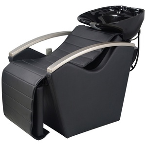 Vente flash : mobilier de salon de coiffure, bac à shampoing, chaise de lavage de cheveux, lit de shampooing électrique avec évier en céramique, moderne - Product Image 2