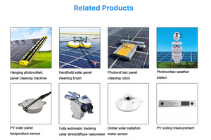 Système de nettoyage solaire automatique Wi-Fi CE RoHS pour fermes solaires, centrales photovoltaïques, kit de capteurs de station météo, fournisseur OEM ODM - Product Image 5