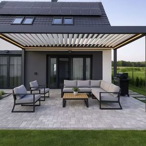 <span class=keywords><strong>Pergola</strong></span> <span class=keywords><strong>bioclimatique</strong></span> automatique à toit à lamelles imperméable 6m x 4m, gazebo électrique, <span class=keywords><strong>pergola</strong></span> <span class=keywords><strong>bioclimatique</strong></span> en aluminium à lamelles - Product Image 3