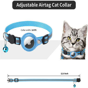 Nuevo Collar de Nailon para Gatos con GPS para Viajes al Aire Libre, Collar Mejorado con Hebilla de Seguridad Antiescape para AirTag - Product Image 1