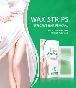 Kit de bandes de <span class=keywords><strong>cire</strong></span> dépilatoire prêtes <span class=keywords><strong>à</strong></span> l'emploi avec lingettes de finition pour peaux sensibles, corps, jambes, bras et aisselles - Product Image 5