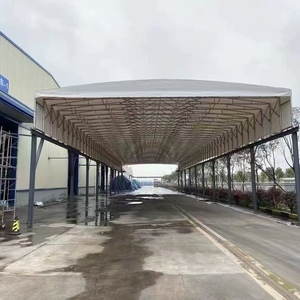 Electric sliding sunshade <b>canopy</b> Electric push pull <b>tent</b> - A foldable sliding sunshade umbrella, used for sports roofs - Product Image 1