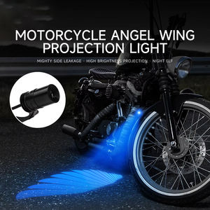 2 uds alas luz motocicleta modificada LED decorativa bienvenida ala láser ambiente atmósfera lámpara proyección 12V 24V - Product Image 4