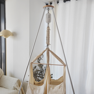 Soporte de Aluminio para <span class=keywords><strong>Hamaca</strong></span> de Bebé, Diseño Europeo, Ligero, Trípode, para Columpio Eléctrico, Soporte Portátil para Bebé - Product Image 4