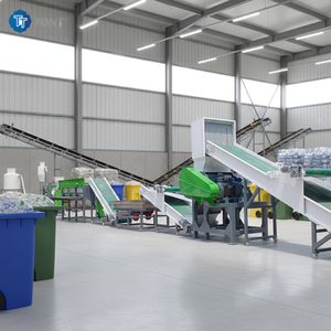 Machine de lavage et de recyclage des bouteilles en plastique usagées, ligne de recyclage des barils en plastique en vente - Product Image 1