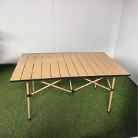 Table pliante multicolore en acier au carbone, portable, pour camping, pique-nique, 120x60cm, pour repas en plein air, barbecue, jardin